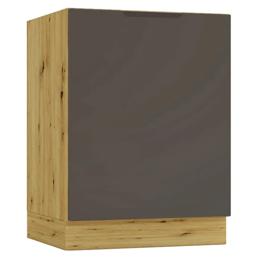 Kuchynská skrinka Cosmo Isabel D60zl P/L Mocca Grey/Dub Artisan