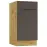 Kuchynská skrinka Cosmo Isabel D40s/1 P/L Mocca Grey/Dub Artisan