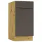 Kuchynská skrinka Cosmo Isabel D40s/1 P/L Mocca Grey/Dub Artisan