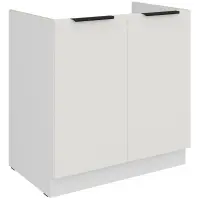 Kuchynská skrinka Aria-Wh/Wh Anti Fingerprint 80zl 2f Bb