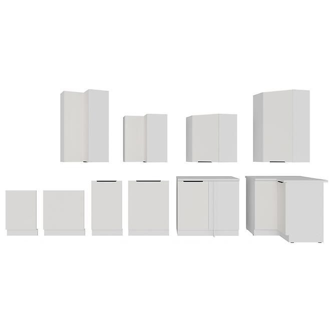 Kuchynská skrinka Aria-Wh/Wh Anti Fingerprint 60dg Bb,10