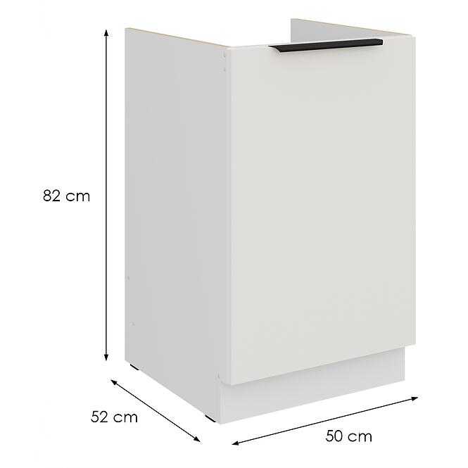 Kuchynská skrinka Aria-Wh/Wh Anti Fingerprint 50zl 1f Bb,2