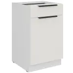 Kuchynská skrinka Aria-Wh/Wh Anti Fingerprint 50d 1f 1s Bb