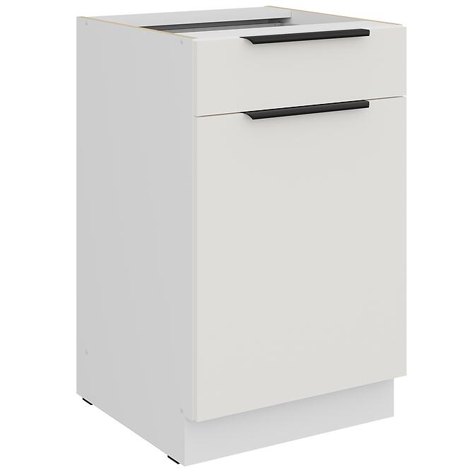 Kuchynská skrinka Aria-Wh/Wh Anti Fingerprint 50d 1f 1s Bb