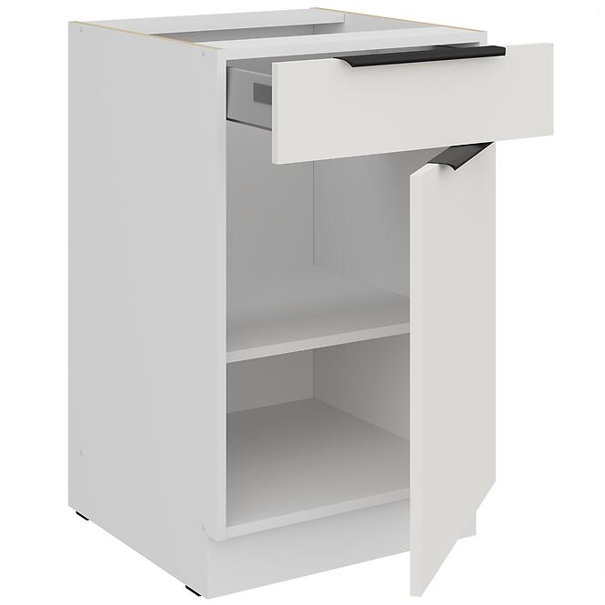 Kuchynská skrinka Aria-Wh/Wh Anti Fingerprint 50d 1f 1s Bb,3