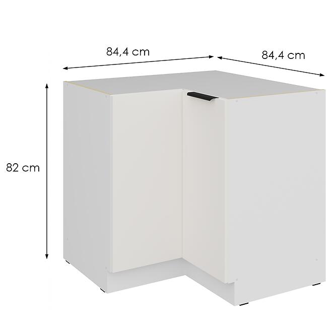Kuchynská skrinka Aria-Wh/Wh Anti Fingerprint 90x90 Dn 2f Bb,2