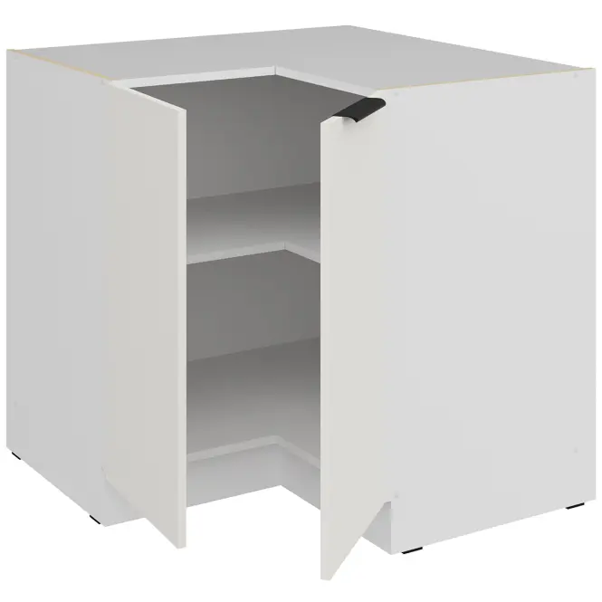 Kuchynská skrinka Aria-Wh/Wh Anti Fingerprint 90x90 Dn 2f Bb,3