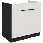 Kuchynská skrinka Aria-Wh/Bl Anti Fingerprint 80zl 1s Bb