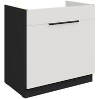 Kuchynská skrinka Aria-Wh/Bl Anti Fingerprint 80zl 1s Bb