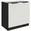 Kuchynská skrinka Aria-Wh/Bl Anti Fingerprint 80d 2f Bb