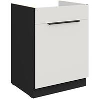 Kuchynská skrinka Aria-Wh/Bl Anti Fingerprint 60zl 1s Bb