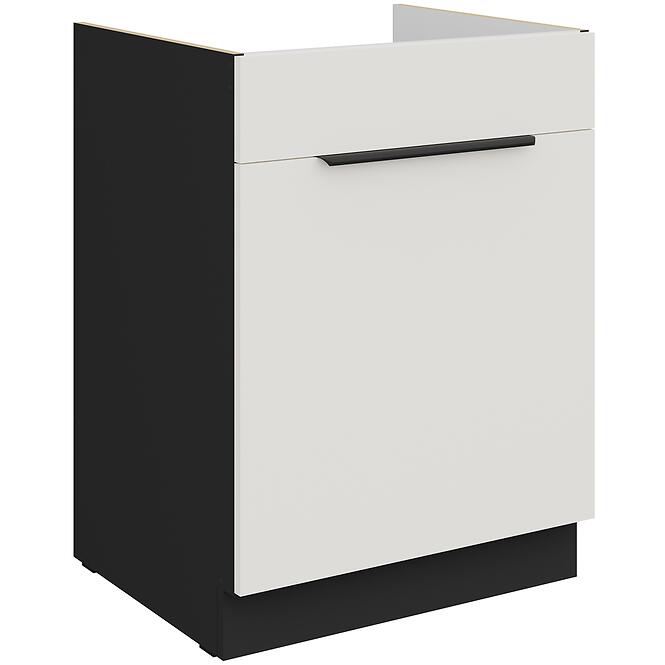 Kuchynská skrinka Aria-Wh/Bl Anti Fingerprint 60zl 1s Bb