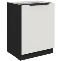 Kuchynská skrinka Aria-Wh/Bl Anti Fingerprint 60d 1f Bb