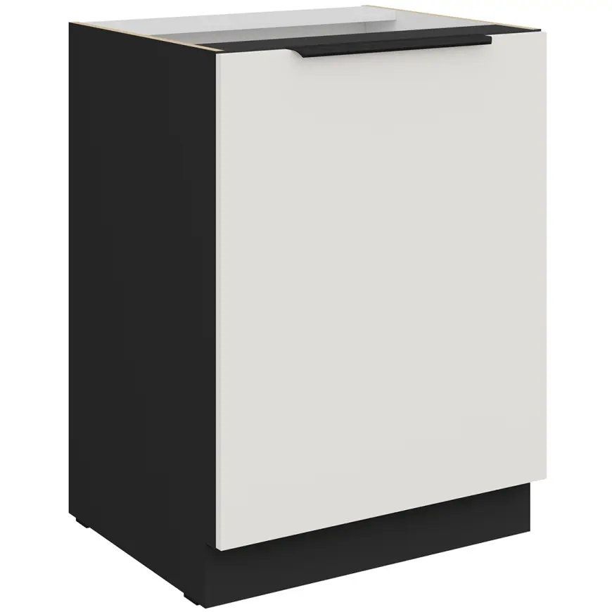 Kuchynská skrinka Aria-Wh/Bl Anti Fingerprint 60d 1f Bb