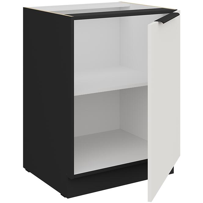 Kuchynská skrinka Aria-Wh/Bl Anti Fingerprint 60d 1f Bb,3