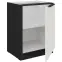 Kuchynská skrinka Aria-Wh/Bl Anti Fingerprint 60d 1f Bb,3