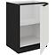 Kuchynská skrinka Aria-Wh/Bl Anti Fingerprint 60d 1f Bb,3
