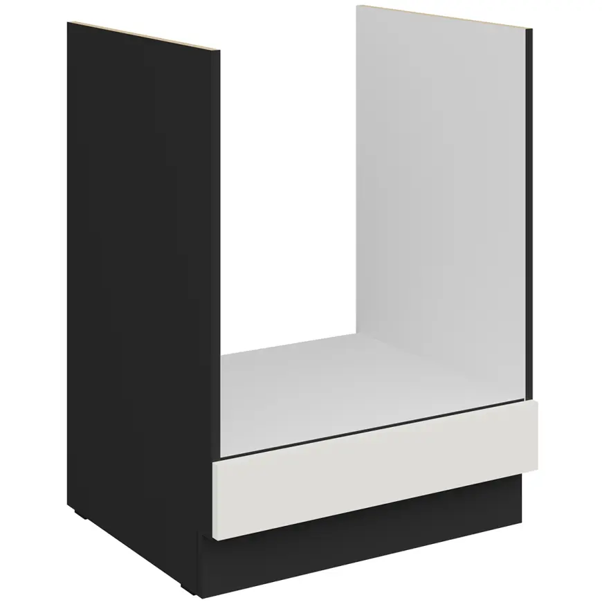 Kuchynská skrinka Aria-Wh/Bl Anti Fingerprint 60dg Bb