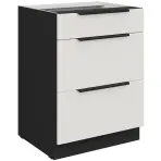 Kuchynská skrinka Aria-Wh/Bl Anti Fingerprint 60d 3s Bb