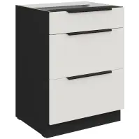 Kuchynská skrinka Aria-Wh/Bl Anti Fingerprint 60d 3s Bb