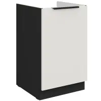 Kuchynská skrinka Aria-Wh/Bl Anti Fingerprint 50zl 1f Bb