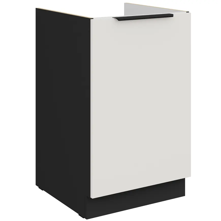 Kuchynská skrinka Aria-Wh/Bl Anti Fingerprint 50zl 1f Bb