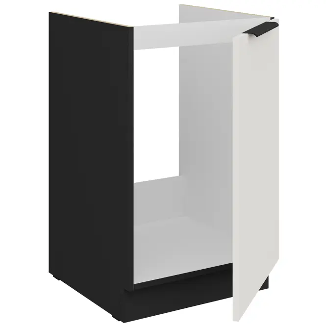 Kuchynská skrinka Aria-Wh/Bl Anti Fingerprint 50zl 1f Bb,3