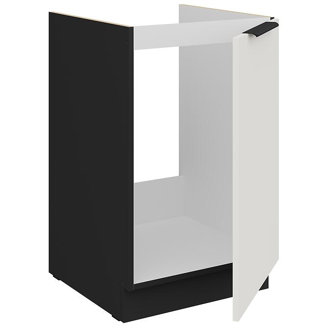 Kuchynská skrinka Aria-Wh/Bl Anti Fingerprint 50zl 1f Bb,3