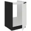 Kuchynská skrinka Aria-Wh/Bl Anti Fingerprint 50zl 1f Bb,3