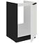 Kuchynská skrinka Aria-Wh/Bl Anti Fingerprint 50zl 1f Bb,3