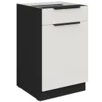 Kuchynská skrinka Aria-Wh/Bl Anti Fingerprint 50d 1f 1s Bb