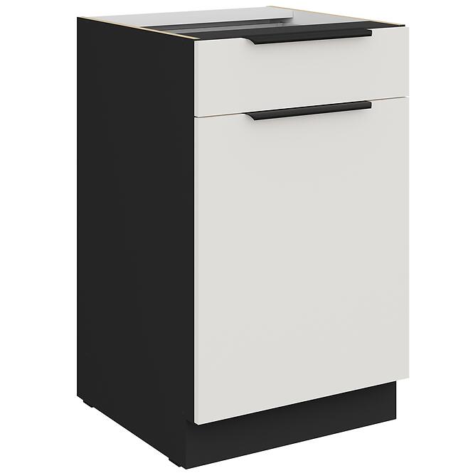 Kuchynská skrinka Aria-Wh/Bl Anti Fingerprint 50d 1f 1s Bb