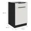 Kuchynská skrinka Aria-Wh/Bl Anti Fingerprint 50d 1f 1s Bb,2