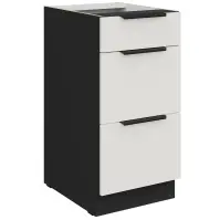 Kuchynská skrinka Aria-Wh/Bl Anti Fingerprint 40d 3s Bb