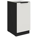 Kuchynská skrinka Aria-Wh/Bl Anti Fingerprint 40d 1f Bb