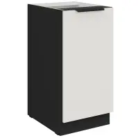 Kuchynská skrinka Aria-Wh/Bl Anti Fingerprint 40d 1f Bb