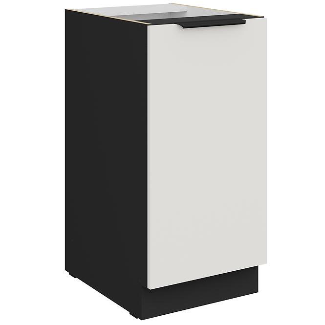 Kuchynská skrinka Aria-Wh/Bl Anti Fingerprint 40d 1f Bb