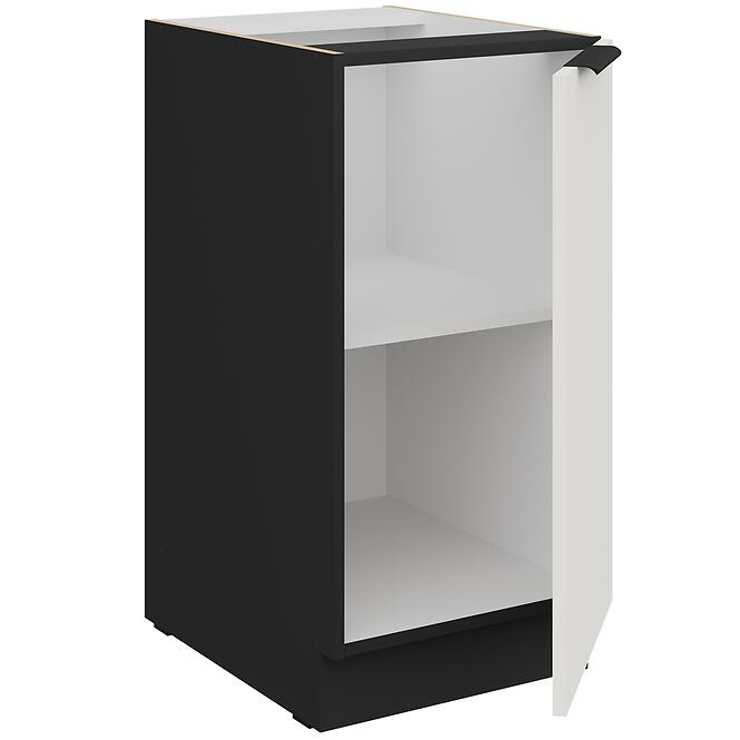 Kuchynská skrinka Aria-Wh/Bl Anti Fingerprint 40d 1f Bb,3