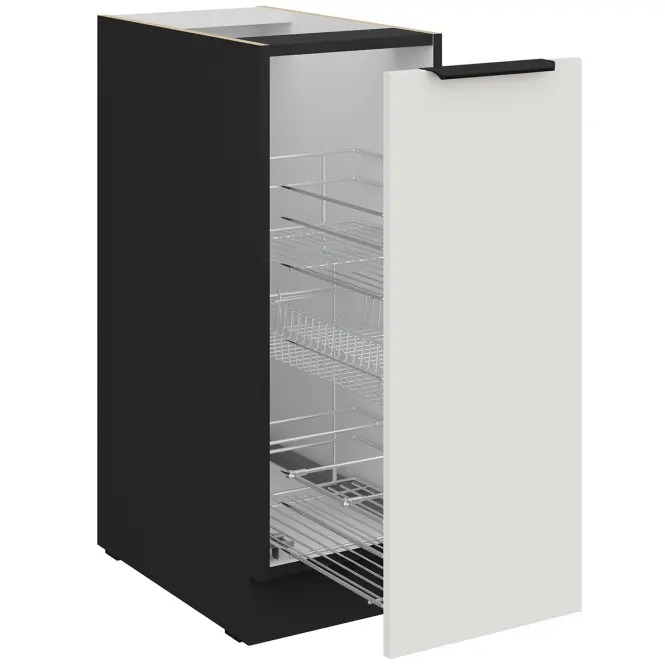 Kuchynská skrinka Aria-Wh/Bl Anti Fingerprint 30d Cargo Bb,3