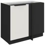 Kuchynská skrinka Aria-Wh/Bl Anti Fingerprint 105 Nd 1f Bb