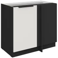 Kuchynská skrinka Aria-Wh/Bl Anti Fingerprint 105 Nd 1f Bb