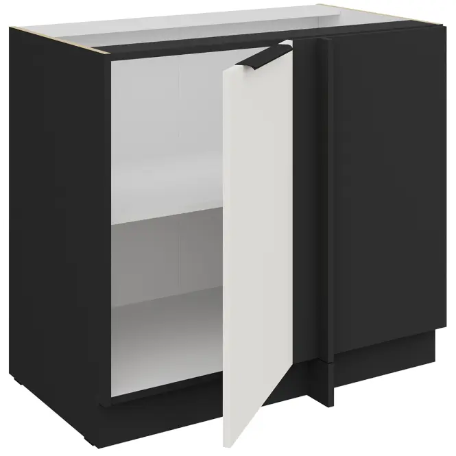 Kuchynská skrinka Aria-Wh/Bl Anti Fingerprint 105 Nd 1f Bb,3