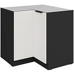 Kuchynská skrinka Aria-Wh/Bl Anti Fingerprint 90x90 Dn 2f Bb