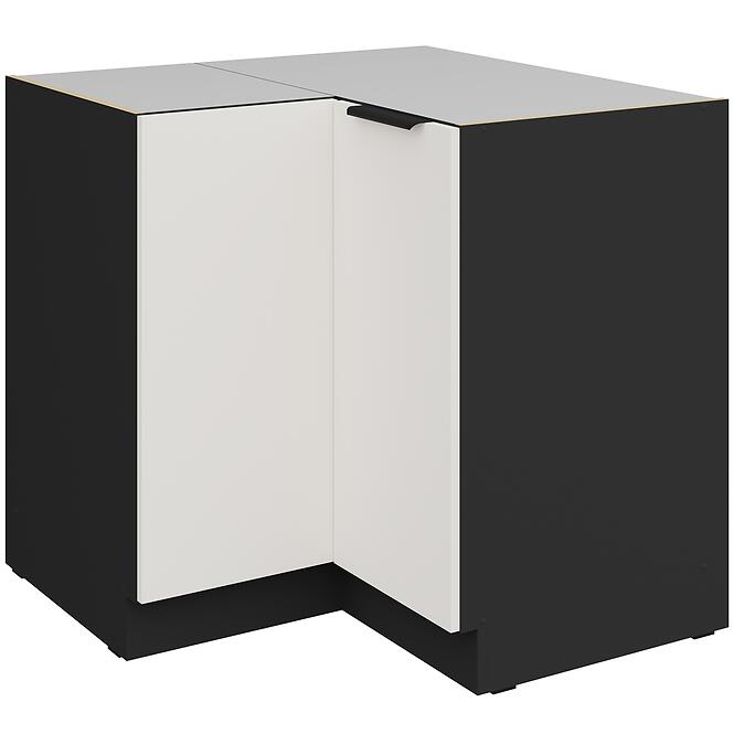Kuchynská skrinka Aria-Wh/Bl Anti Fingerprint 90x90 Dn 2f Bb