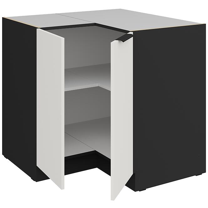 Kuchynská skrinka Aria-Wh/Bl Anti Fingerprint 90x90 Dn 2f Bb,3