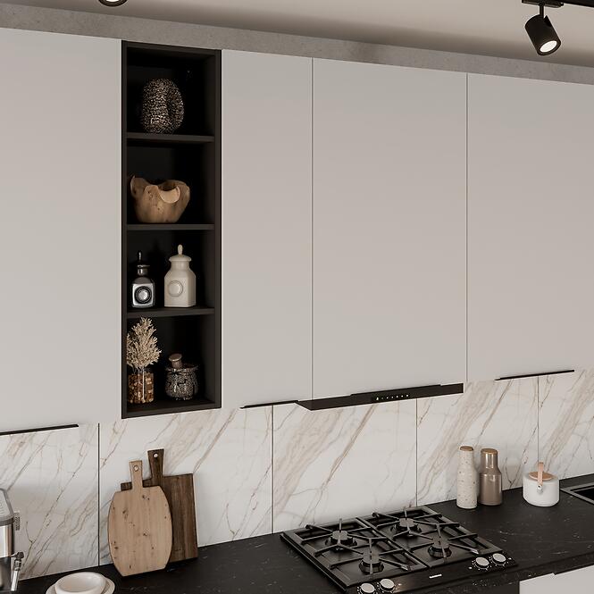 Kuchynská skrinka Aria-Wh/Bl Anti Fingerprint 90x90 Dn 2f Bb,8