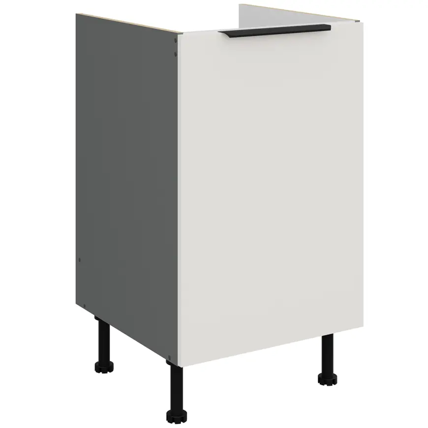 Kuchynská skrinka Aria-Wh/Ant Anti Fingerprint 50zl 1f Bb
