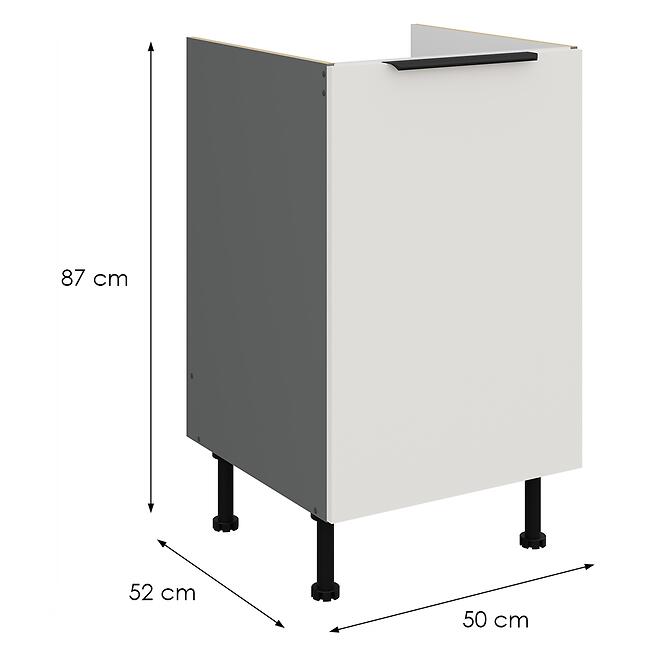 Kuchynská skrinka Aria-Wh/Ant Anti Fingerprint 50zl 1f Bb,2