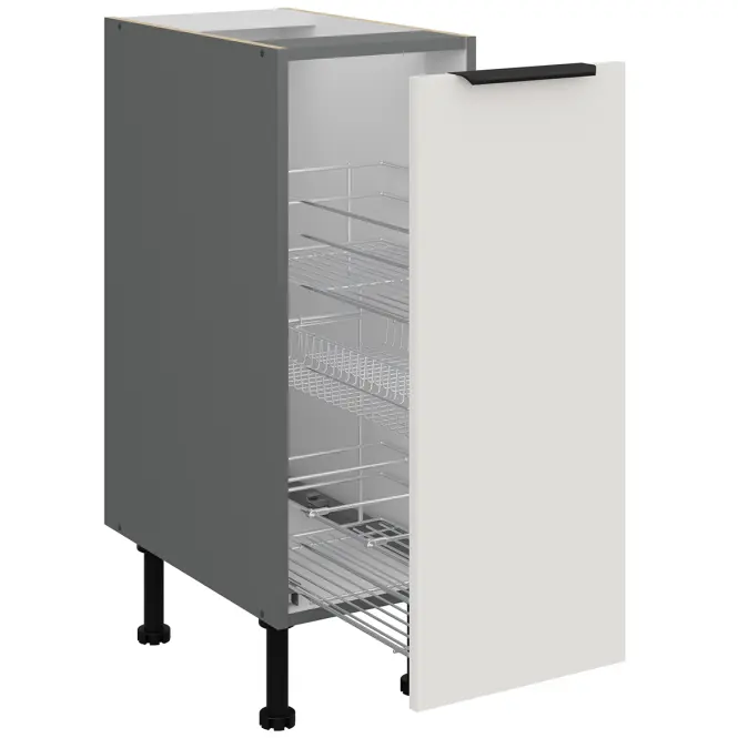 Kuchynská skrinka Aria-Wh/Ant Anti Fingerprint 30d Cargo Bb,3