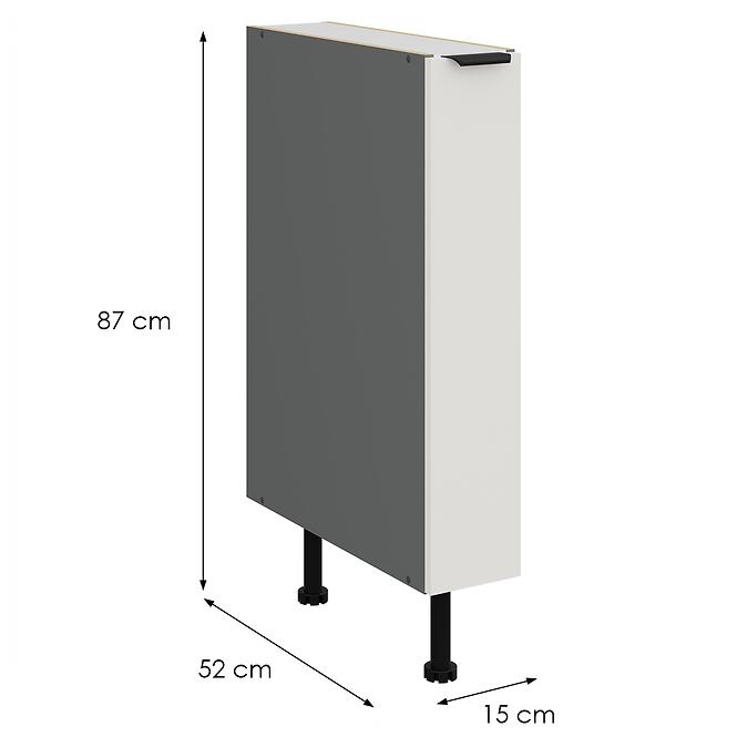 Kuchynská skrinka Aria-Wh/Ant Anti Fingerprint 15d Cargo Bb,2